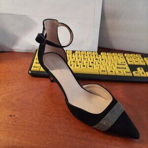 NEW ! Pelle  Moda Kelda Kidden Heel Black Suede Size 9.5